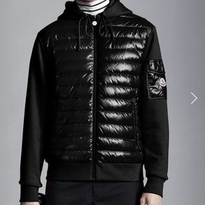 Moncler Black Maglia Hoodie Jacket Large